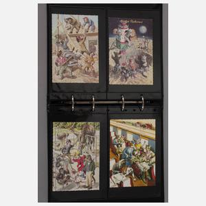 Postkartenalbum Hund und Katze