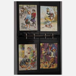 Postkartenalbum Hund und Katze