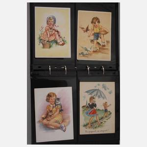 Postkartenalbum Hund und Katze