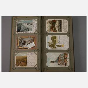 Ansichtskartenalbum Lithos und Gruss-aus