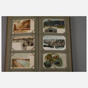 Ansichtskartenalbum Lithos und Gruss-aus