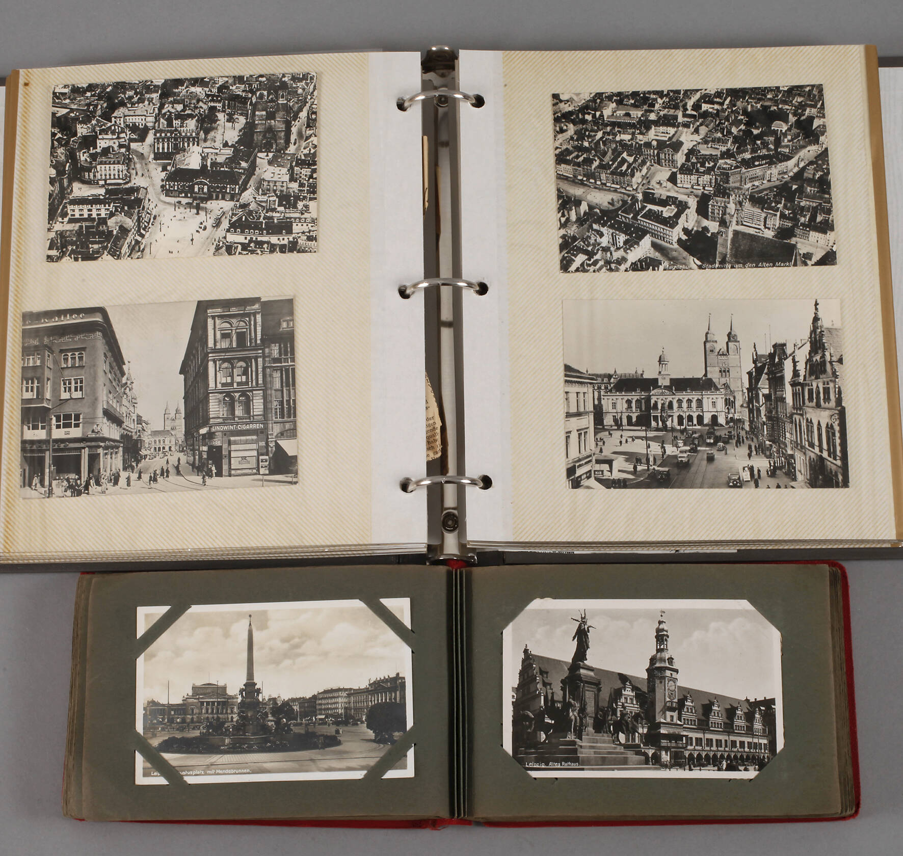 Zwei Ansichtskartenalben Mitteldeutschland