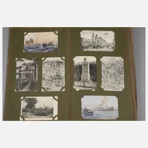 Ansichtskartenalbum Militär