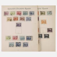 Sammlung Briefmarken Tschechoslowakei 1918–1938111