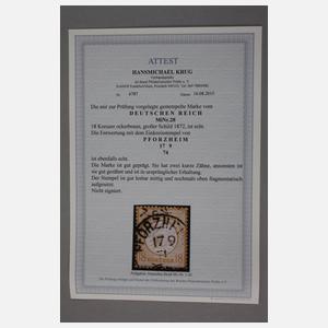 Briefmarkensammlung Deutsches Reich 1872–1945 komplett/Anteil DM