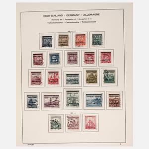 Briefmarkenalbum Besetzte Gebiete Memel/Danzig/Saargebiet