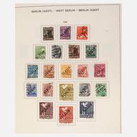 Briefmarkenalbum Westberlin 1948–1990 komplett gestempelt111