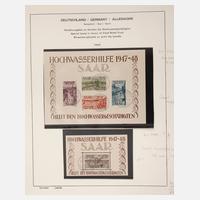 Briefmarkenalbum Alliierte Besetzung frz. Zone und Saar111