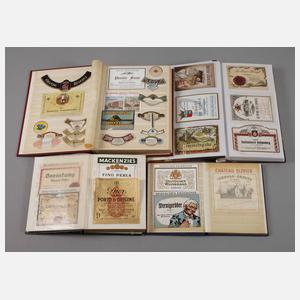 Sammlung Etiketten