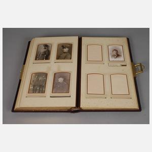 Paar dekorative Alben Carte de Visite in Jugendstilmanier