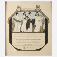 Jugendstilurkunde Gewerbeverein Memmingen111