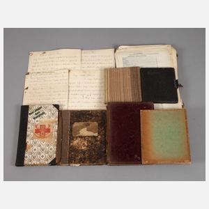 Konvolut Manuskripte und Abschriften