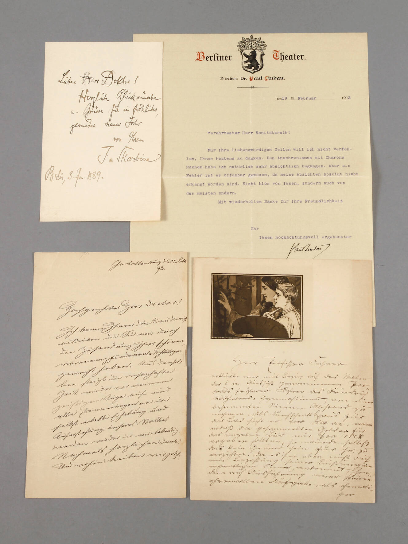 Konvolut Autographen Künstlerpersönlichkeiten