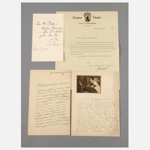 Konvolut Autographen Künstlerpersönlichkeiten