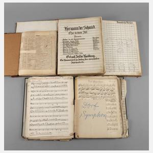 Konvolut Notenbücher Ende 19. Jh.