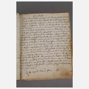 Handschriftliches Kochbuch Mitte 19. Jh.