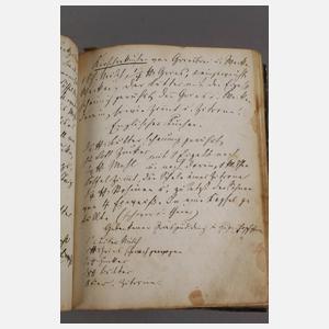 Handschriftliches Kochbuch Mitte 19. Jh.