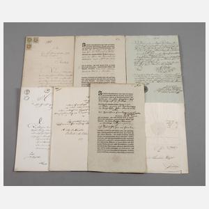 Konvolut historische Dokumente Mecklenburg