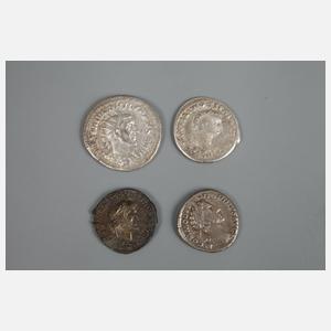 Vier römische Münzen