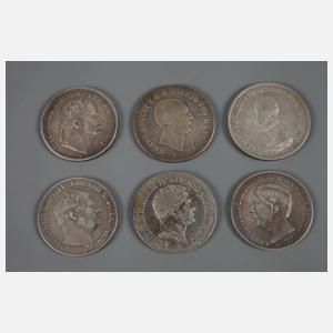 Konvolut Silbermünzen