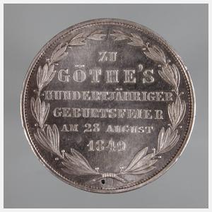 Zwey Gulden Frankfurt Goethe 1849