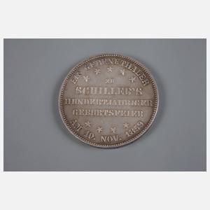 Gedenktaler Frankfurt 1859 Schiller