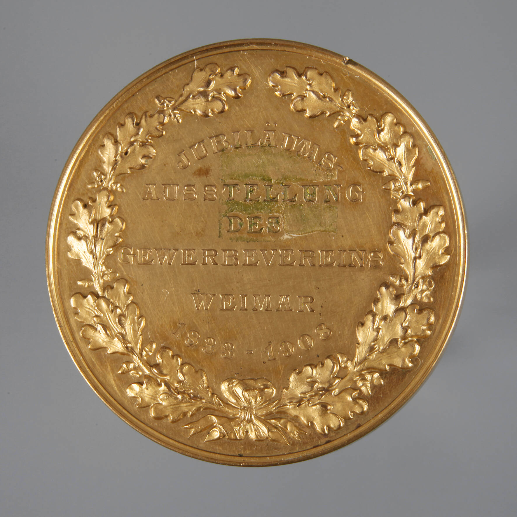 Medaille Gewerbeverein Weimar 1908