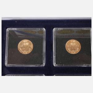 Achtmal 10 Schweizer Franken (Vreneli)