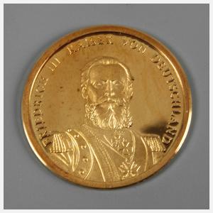 Goldmünze auf Kaiser Friedrich III.