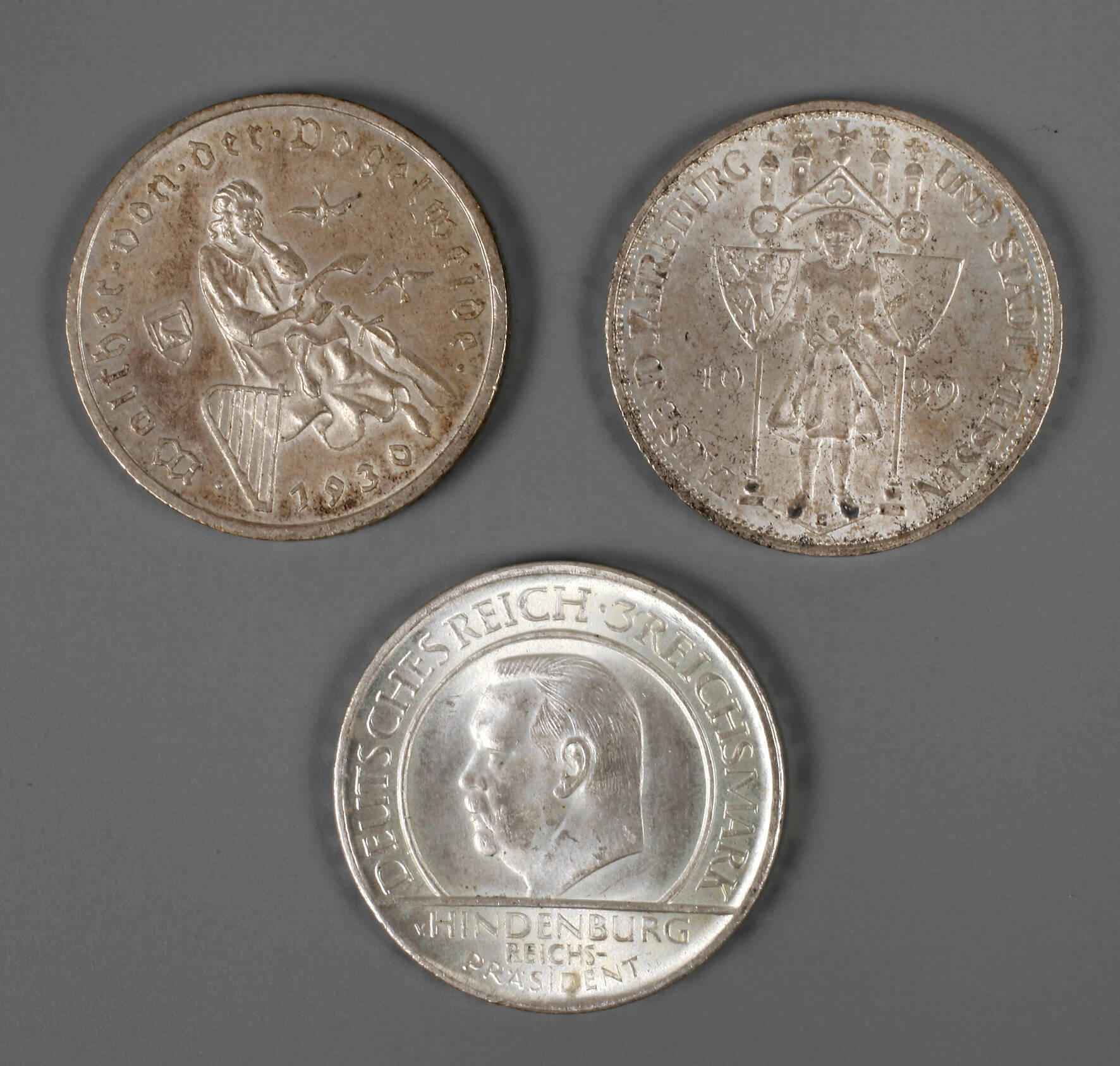 Konvolut 3 Reichsmark