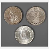 Konvolut 3 Reichsmark111