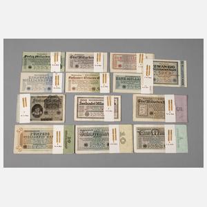 Konvolut Reichsbanknoten