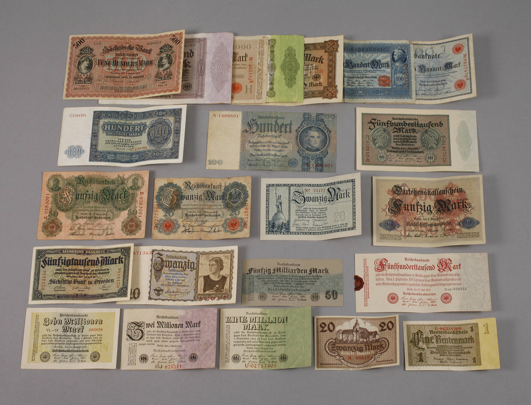 Konvolut Geldscheine