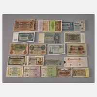 Konvolut Geldscheine111