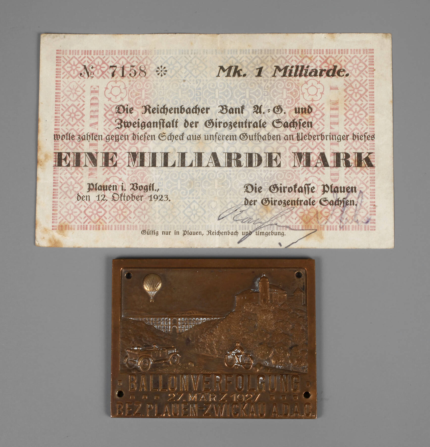 Plakette ADAC Göltzschtalbrücke