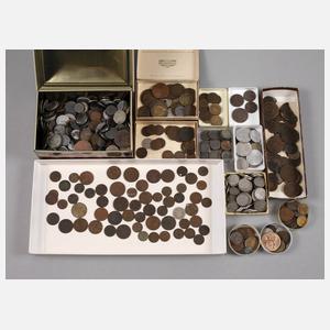 Großes Konvolut Kleinmünzen