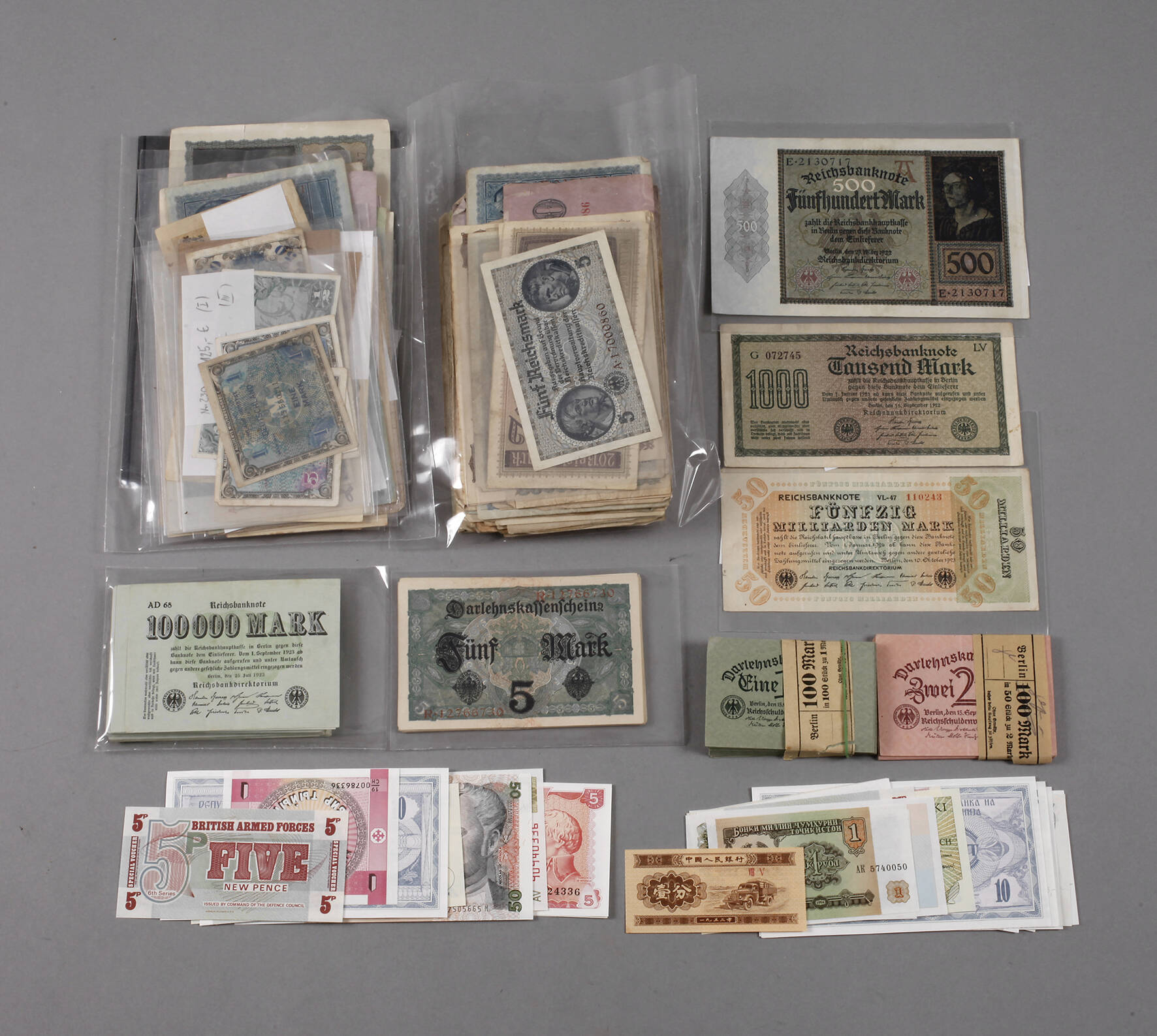 Konvolut Geldscheine