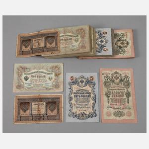 Konvolut russische Banknoten