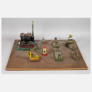 Märklin Dampfmaschine mit Zubehör