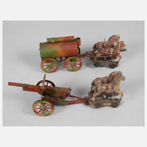 Hausser/Elastolin Feldbäckerei und Feldgeschütz