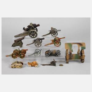 Konvolut Geschütze und Panzer