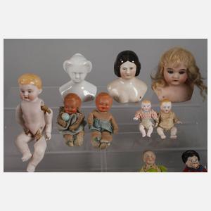 Konvolut Porzellanpuppen