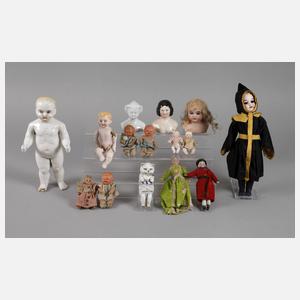 Konvolut Porzellanpuppen