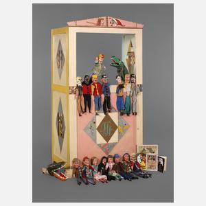 Kasperletheater mit Zubehör