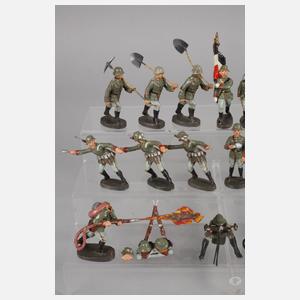 Elastolin Konvolut Massesoldaten Artillerie