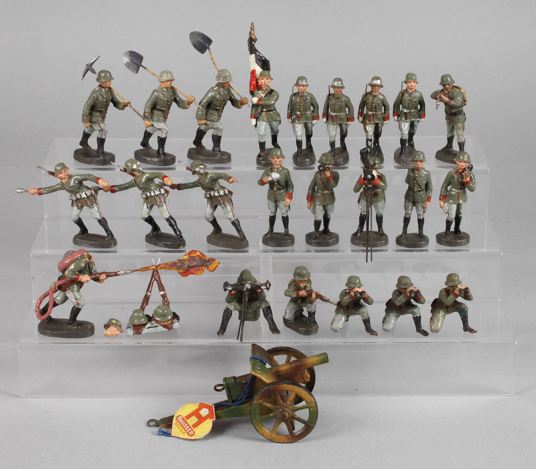 Elastolin Konvolut Massesoldaten Artillerie