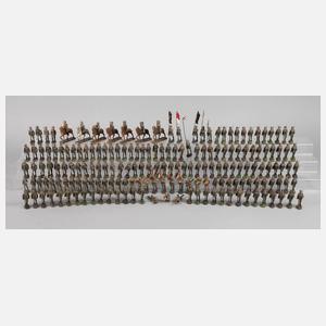 Elastolin großes Konvolut Marschsoldaten