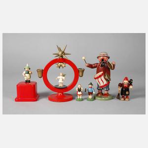 Konvolut Aufstellfiguren Erzgebirge