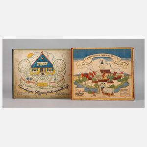 Zwei Nürnberger Bilderbücher mit Steckfiguren