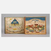 Zwei Nürnberger Bilderbücher mit Steckfiguren111